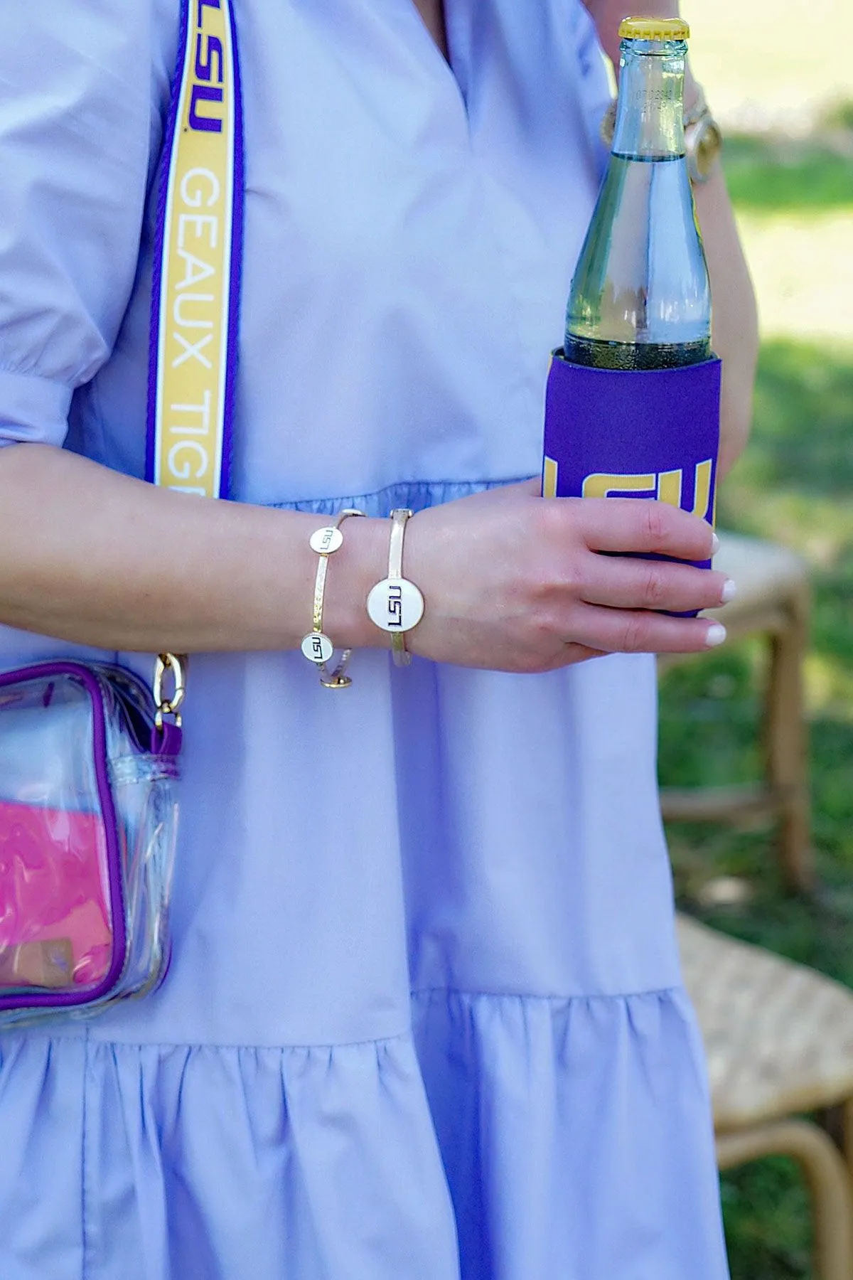 LSU Tigers Enamel Statement Hinge Bangle - FINAL SALE sold by Canvas Style product image thumbnail 3