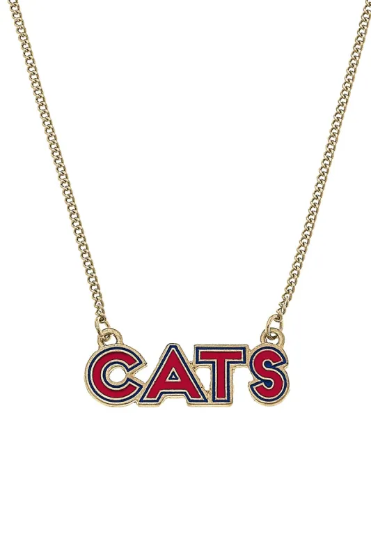 Arizona Wildcats Outline Enamel Necklace - FINAL SALE sold by Canvas Style