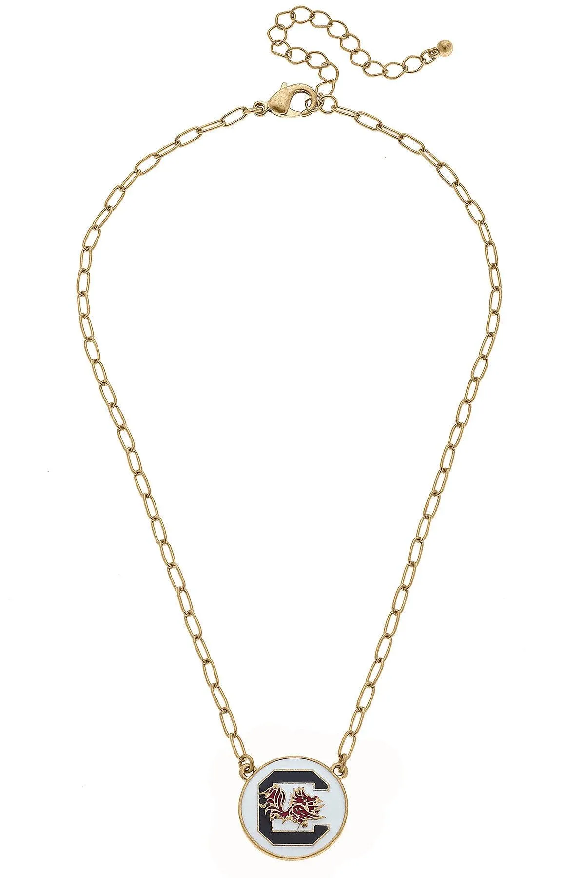 South Carolina Gamecocks Enamel Disc Pendant Necklace - FINAL SALE sold by Canvas Style product image thumbnail 3