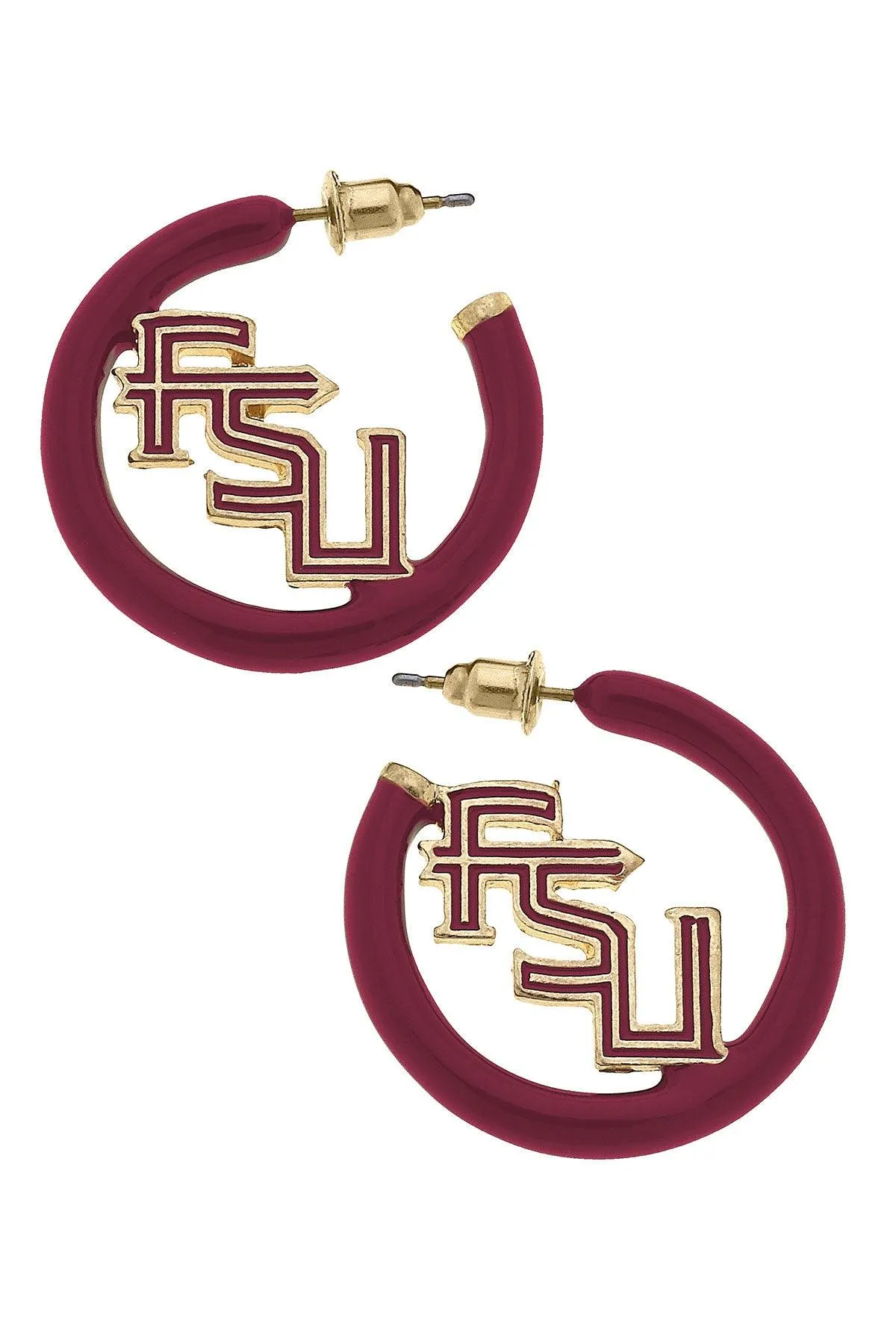 Florida State Seminoles Enamel Logo Earrings sold by Canvas Style