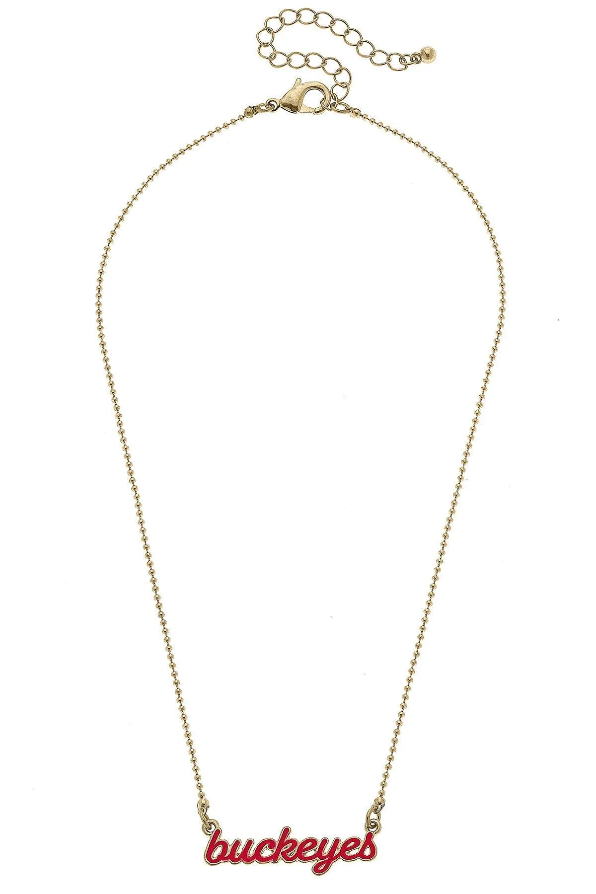 Ohio State Buckeyes Enamel Script Necklace sold by Canvas Style product image thumbnail 3