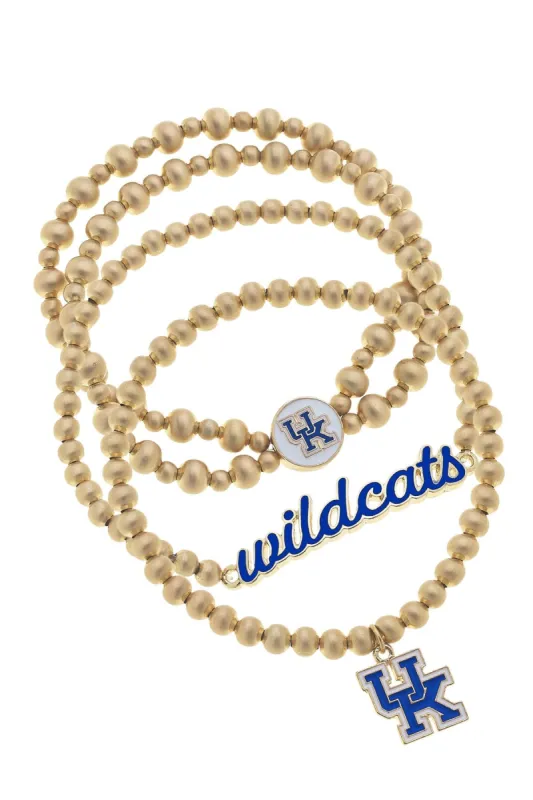 Kentucky Wildcats Ball Bead Stretch Bracelet Stack sold by Canvas Style