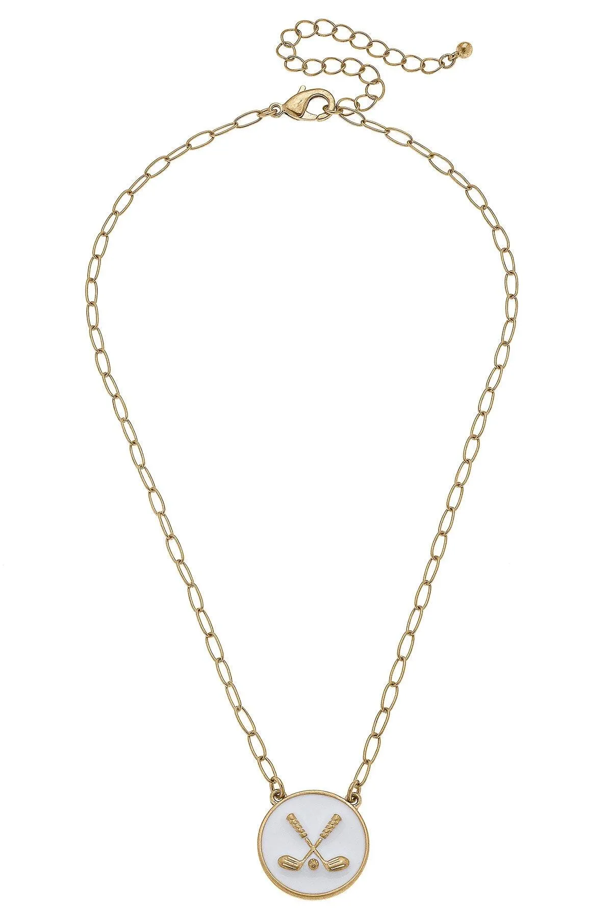 Paige Golf Clubs Enamel Pendant Necklace sold by Canvas Style product image thumbnail 3