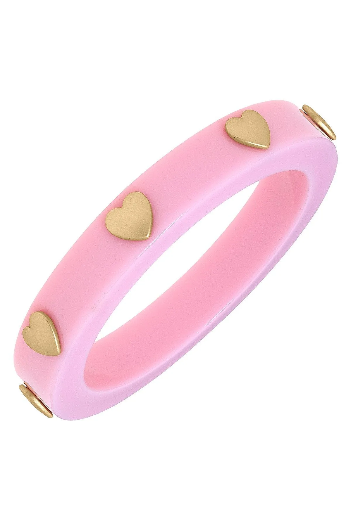 Libby Heart Resin Bangle sold by Canvas Style