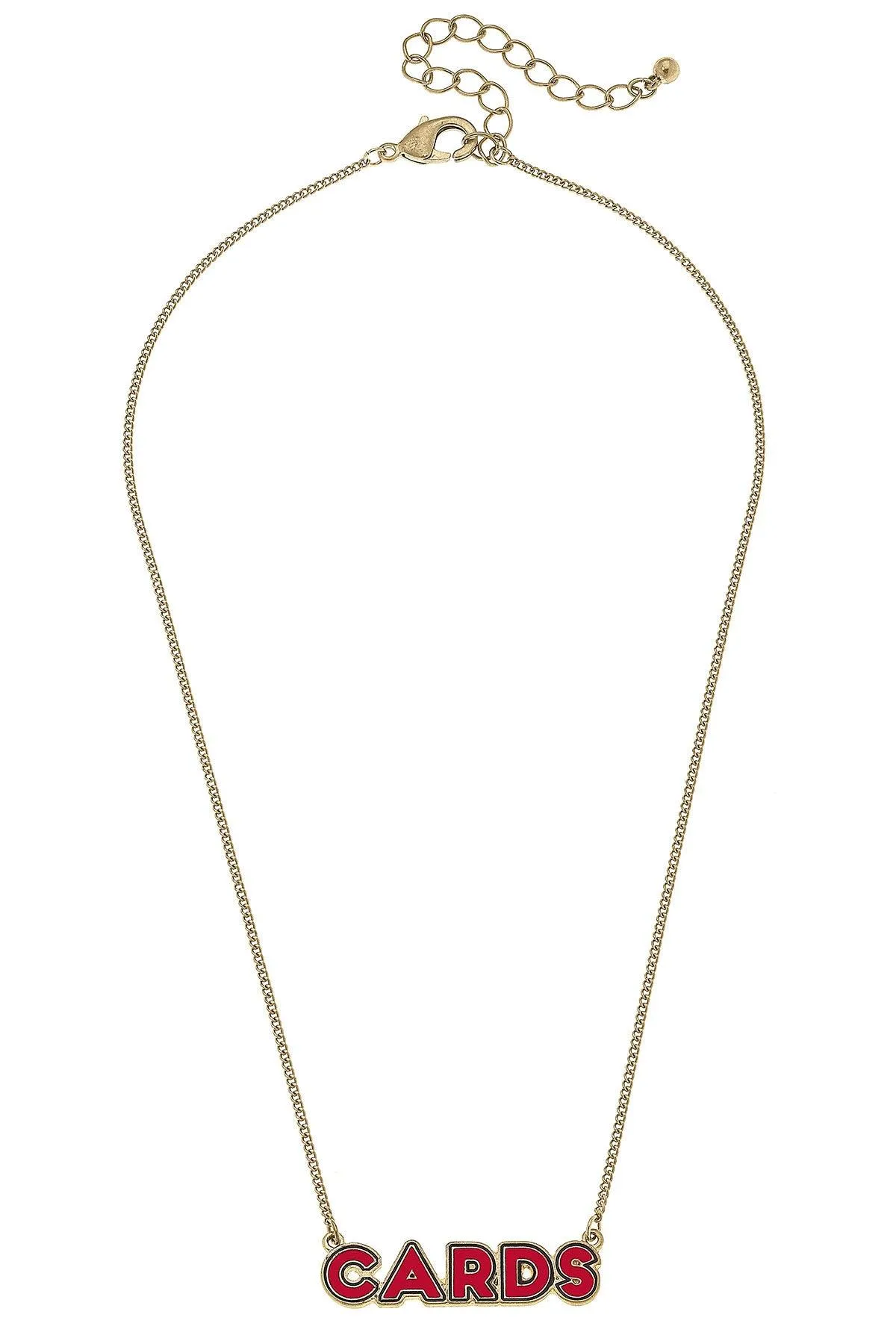 Louisville Cardinals Outline Enamel Necklace in Red sold by Canvas Style product image thumbnail 2