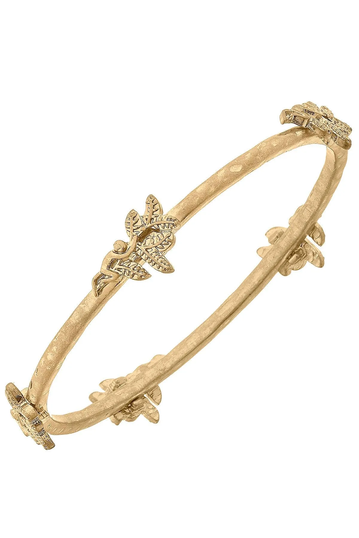 Aurelia Monkey Bangle in Worn Gold sold by Canvas Style