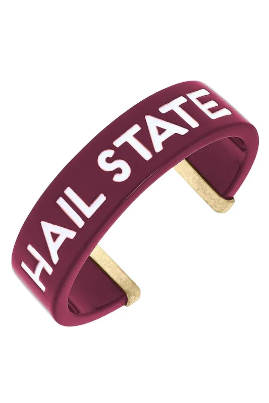 Mississippi State Bulldogs Resin Cuff Bracelet sold by Canvas Style