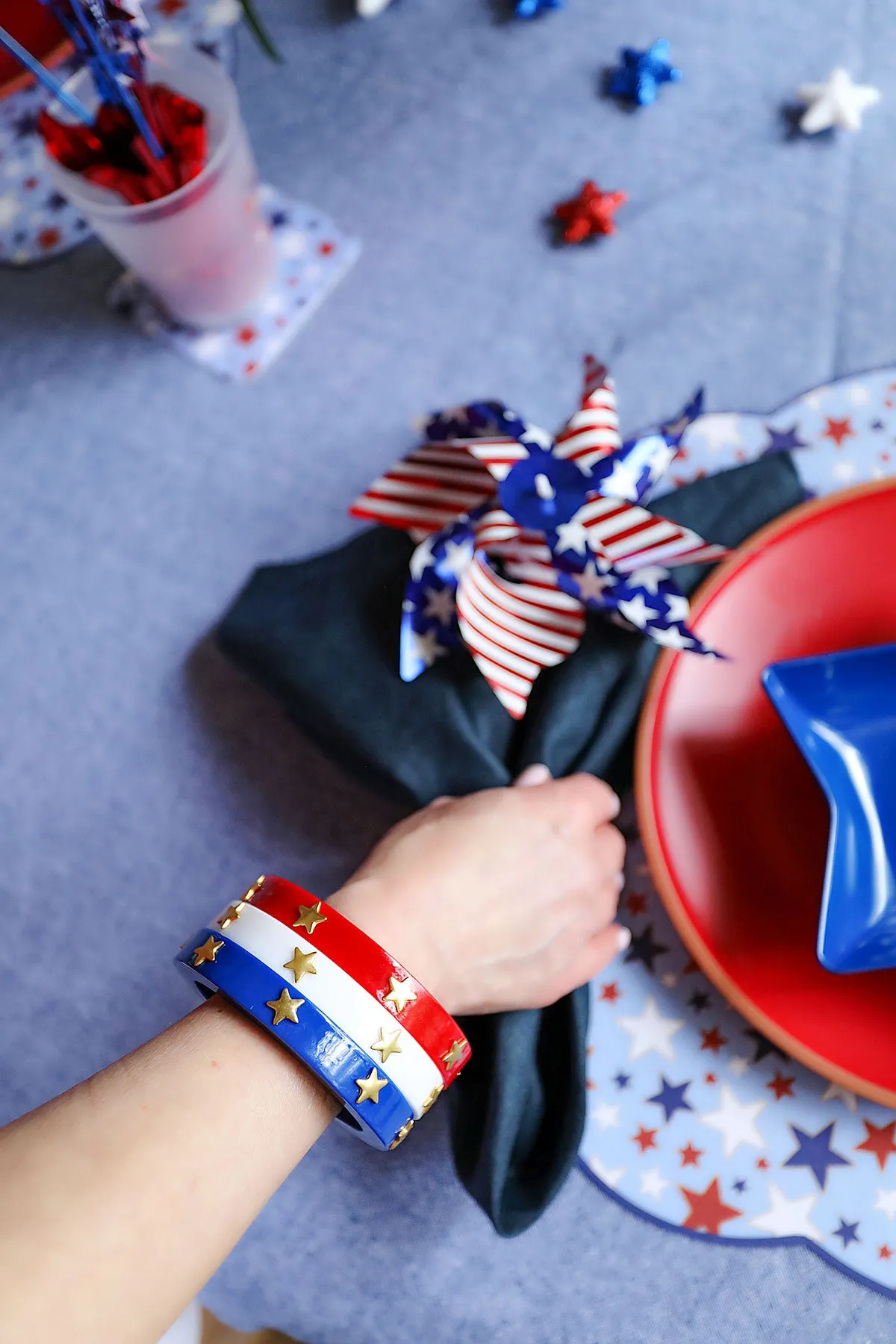 Liberty Star Resin Bangle in Red sold by Canvas Style product image thumbnail 2
