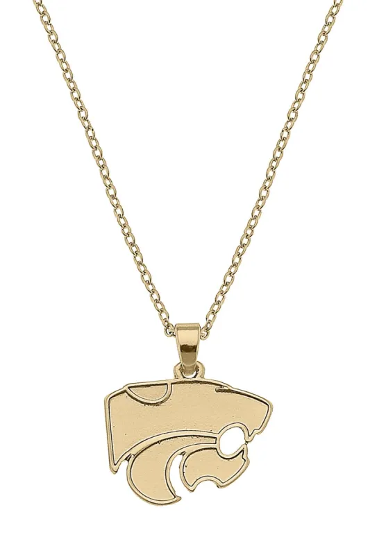 Kansas State Wildcats 24K Gold Plated Pendant Necklace sold by Canvas Style