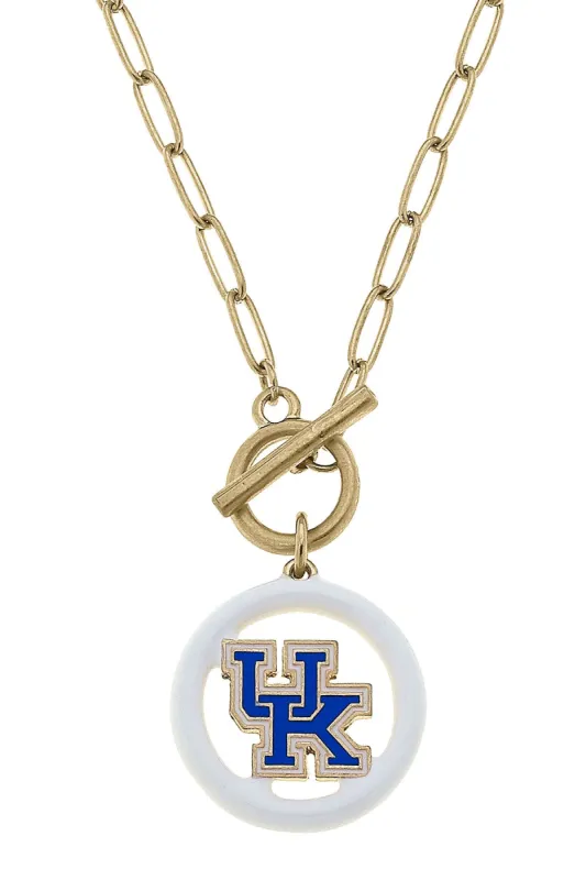 Kentucky Wildcats Enamel Logo T-Bar 16" Necklace sold by Canvas Style
