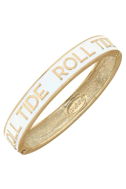 Alabama Crimson Tide Enamel Hinge Bangle sold by Canvas Style