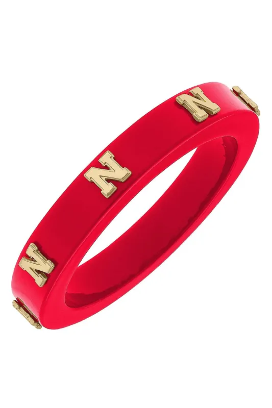 Nebraska Cornhuskers Resin Logo Bangle - FINAL SALE sold by Canvas Style