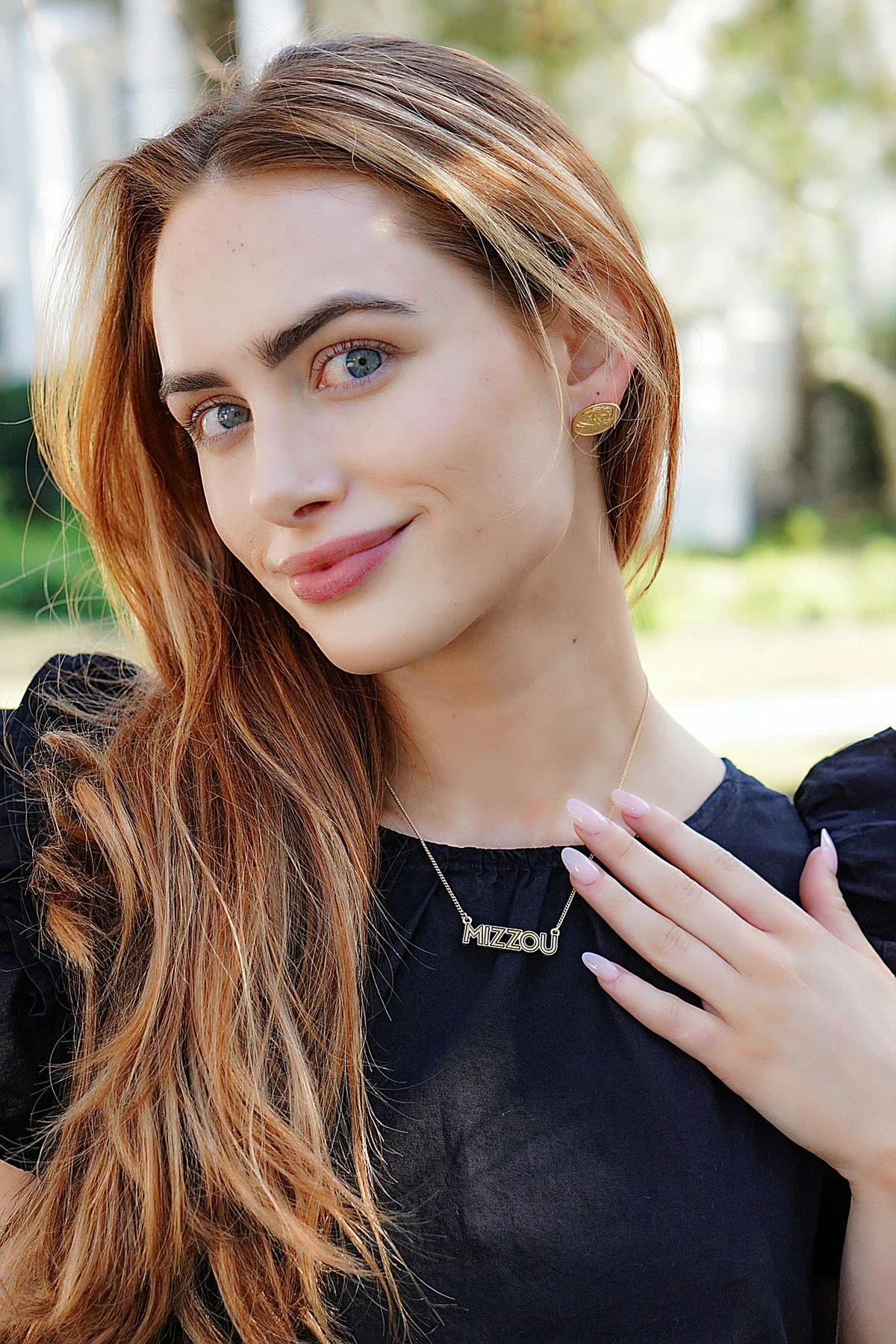 Missouri Tigers Outline Enamel Necklace sold by Canvas Style product image thumbnail 2