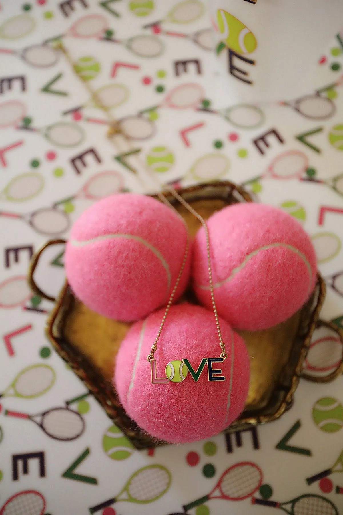 LOVE Enamel Pendant Necklace sold by Canvas Style product image thumbnail 3