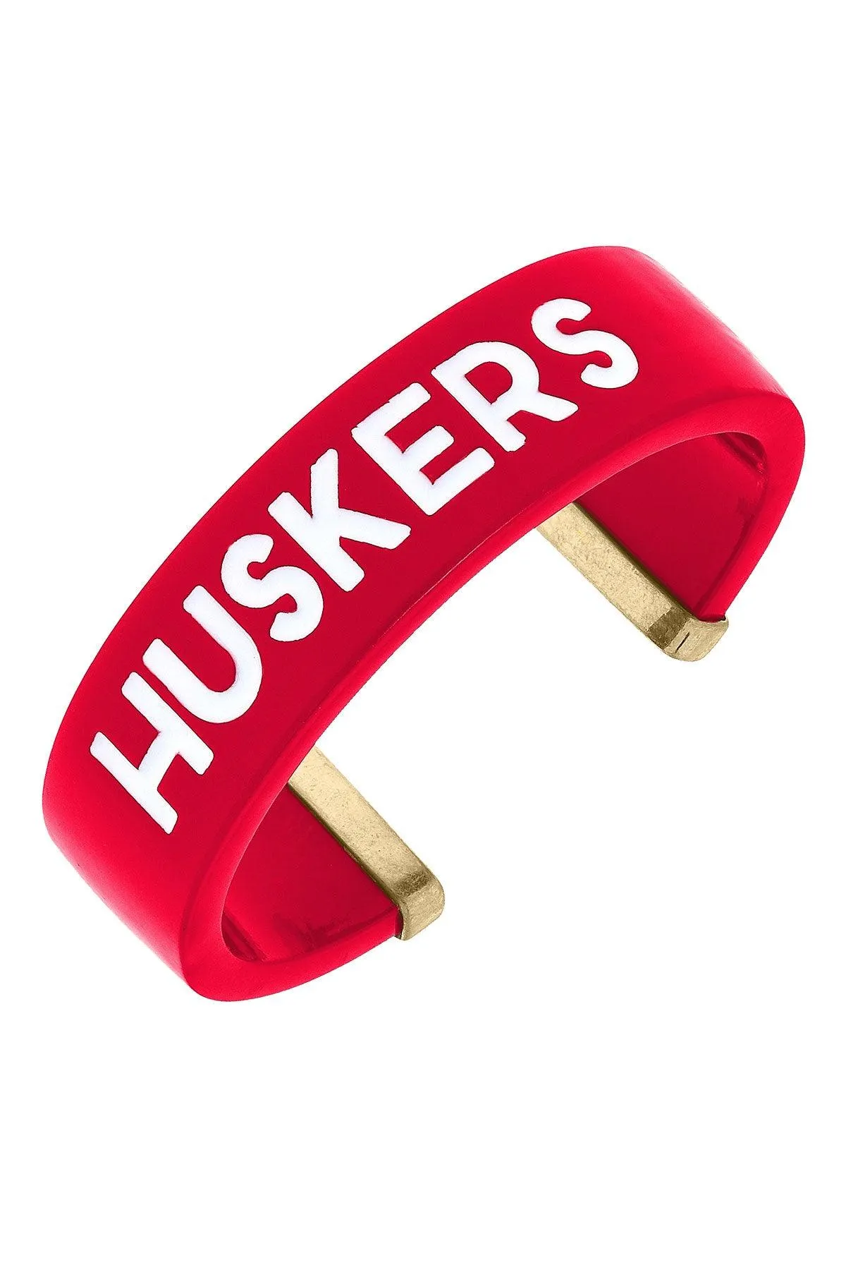 Nebraska Cornhuskers Resin Cuff Bracelet sold by Canvas Style