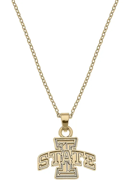 Iowa State Cyclones 24K Gold Plated Pendant Necklace sold by Canvas Style