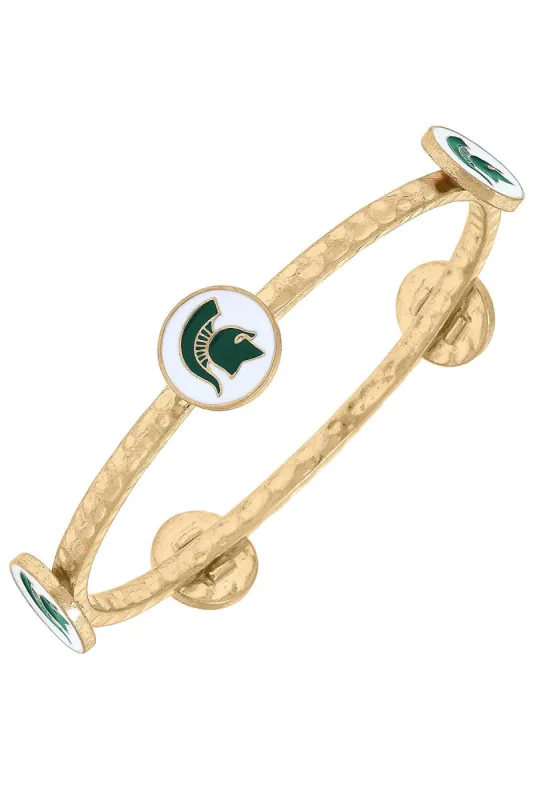 Michigan State Spartans Enamel Claudia Bangle - FINAL SALE sold by Canvas Style