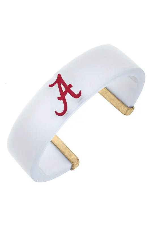 Alabama Crimson Tide Resin Logo Cuff Bracelet sold by Canvas Style