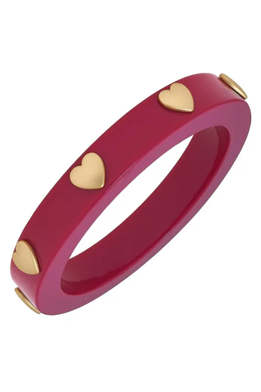 Libby Heart Resin Bangle - FINAL SALE sold by Canvas Style