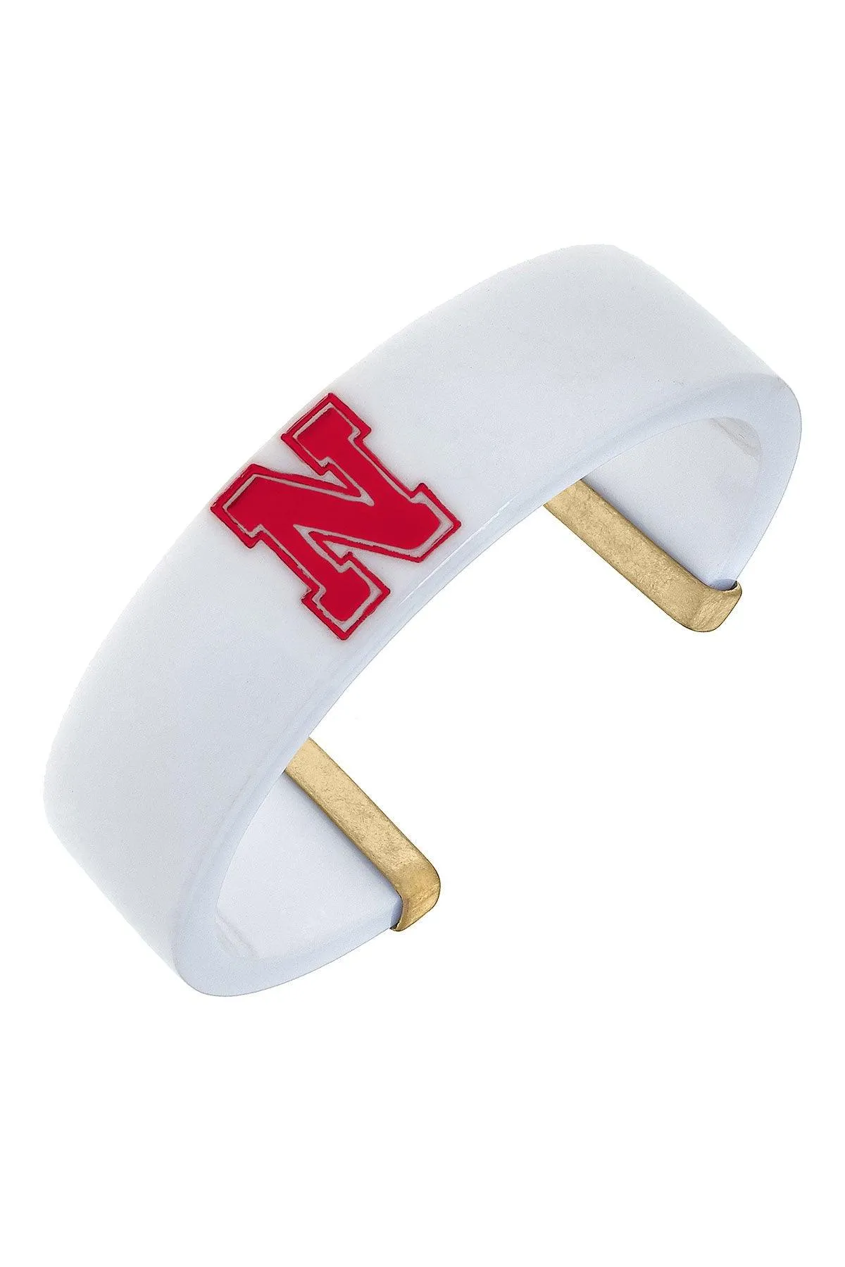 Nebraska Cornhuskers Resin Logo Cuff Bracelet sold by Canvas Style