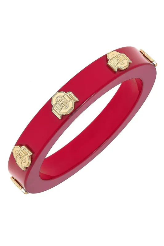 Ohio State Buckeyes Resin Logo Bangle - FINAL SALE sold by Canvas Style