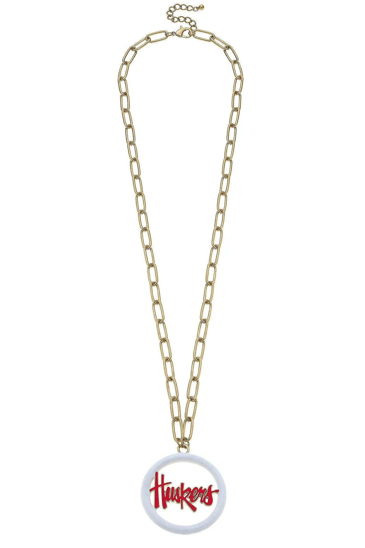 Nebraska Cornhuskers Logo Enamel Medallion 32" Necklace sold by Canvas Style product image thumbnail 2