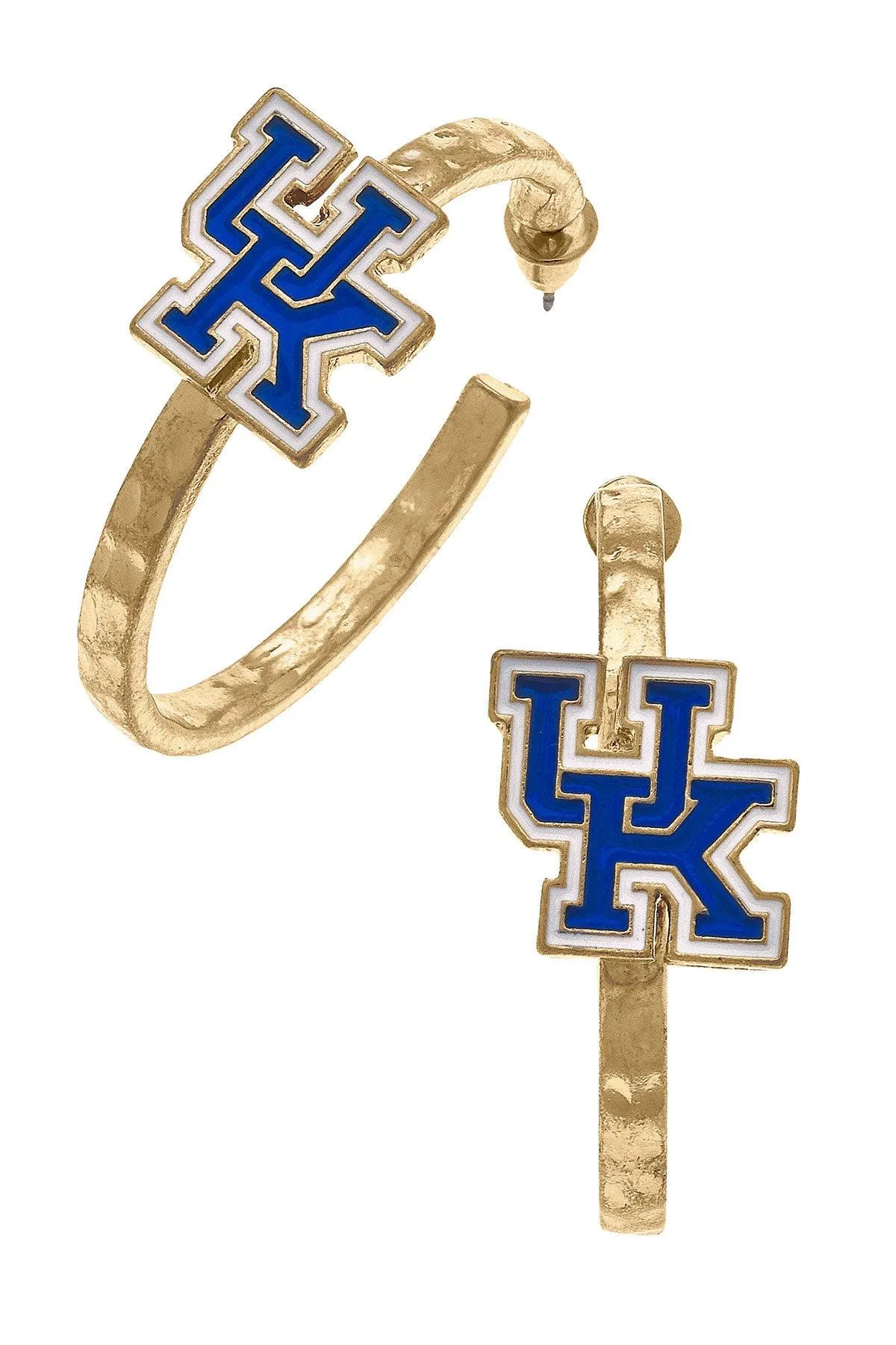 Kentucky Wildcats Enamel Logo Hoop Earrings sold by Canvas Style