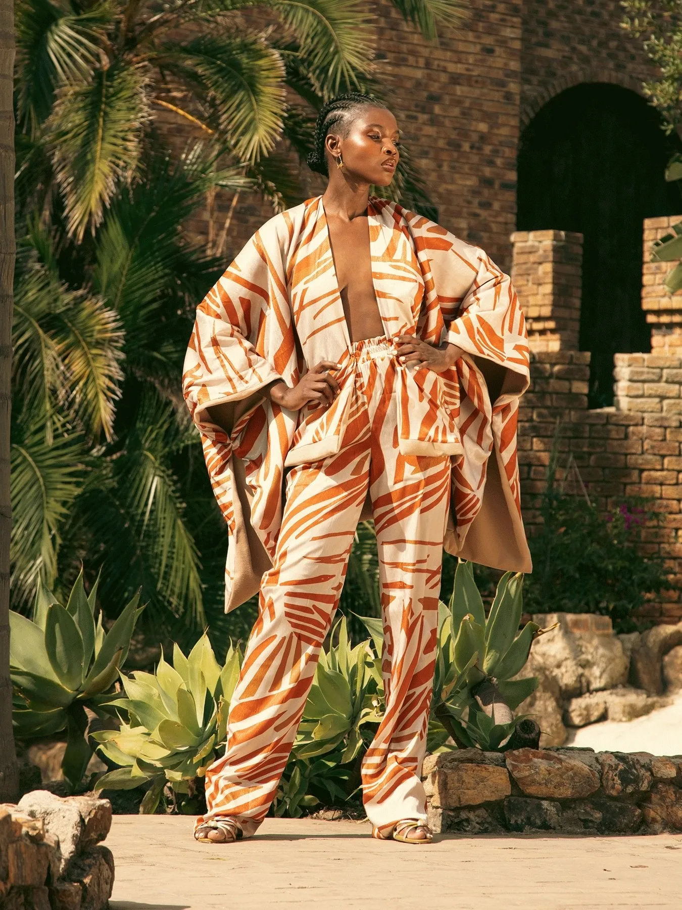 Leer Pants - Zena Cream sold by Diarrablu product image thumbnail 3