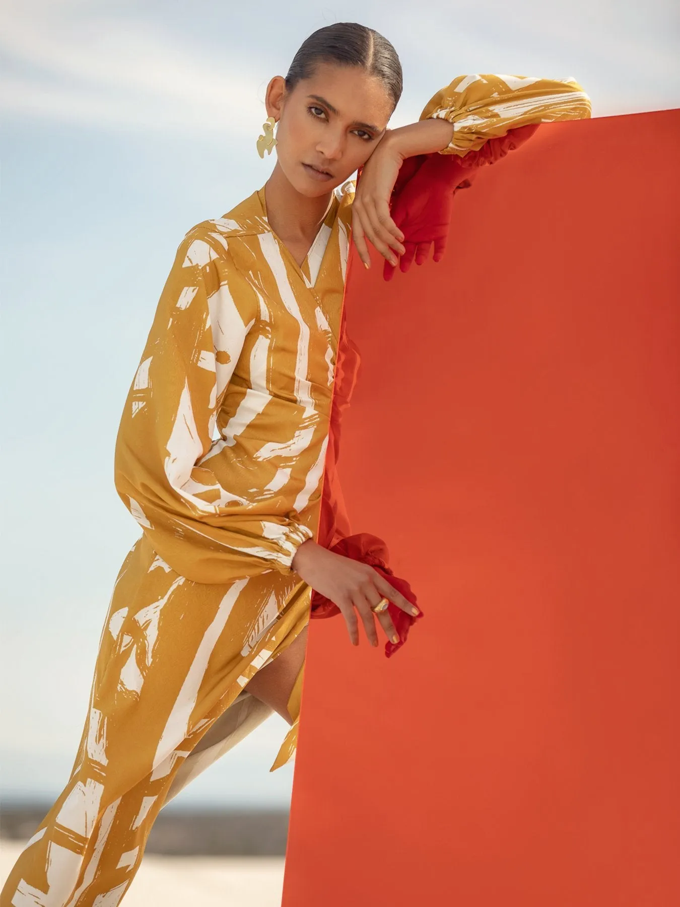 Lala Dress - Suto Gold sold by Diarrablu product image thumbnail 5