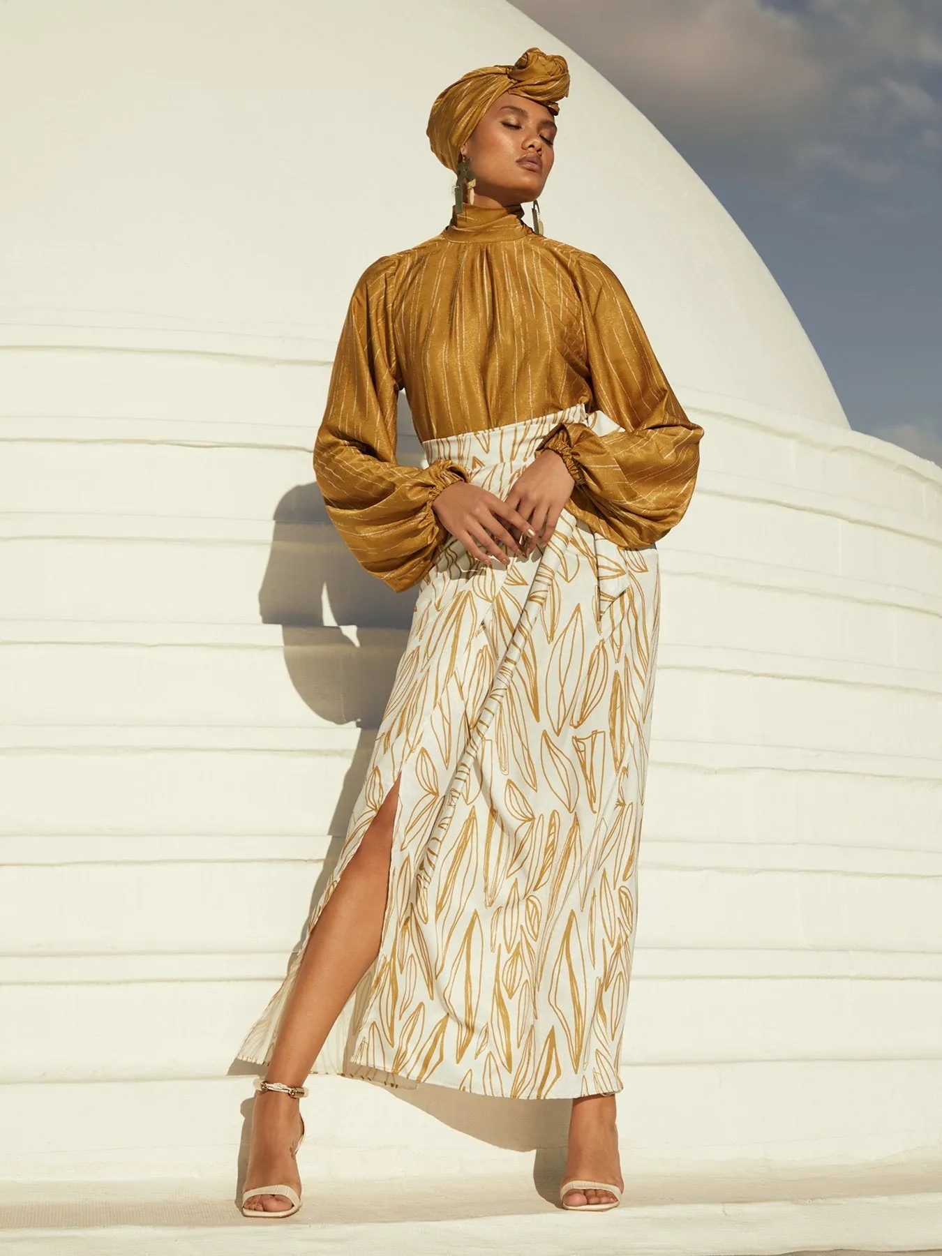 Eva Top - Texture Gold sold by Diarrablu