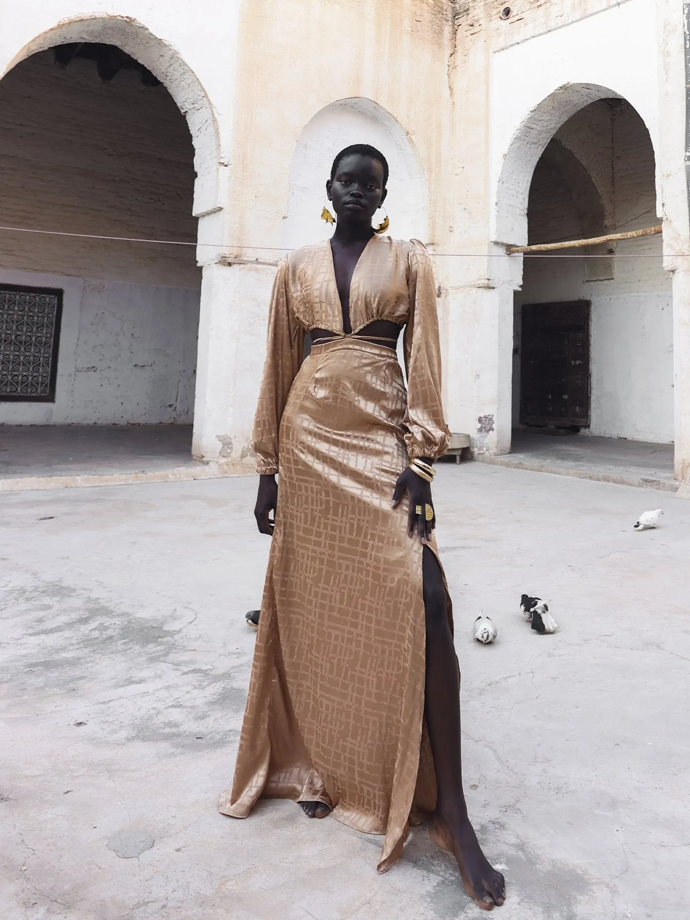 Amal Dress - Dhaw Gold sold by Diarrablu product image thumbnail 4