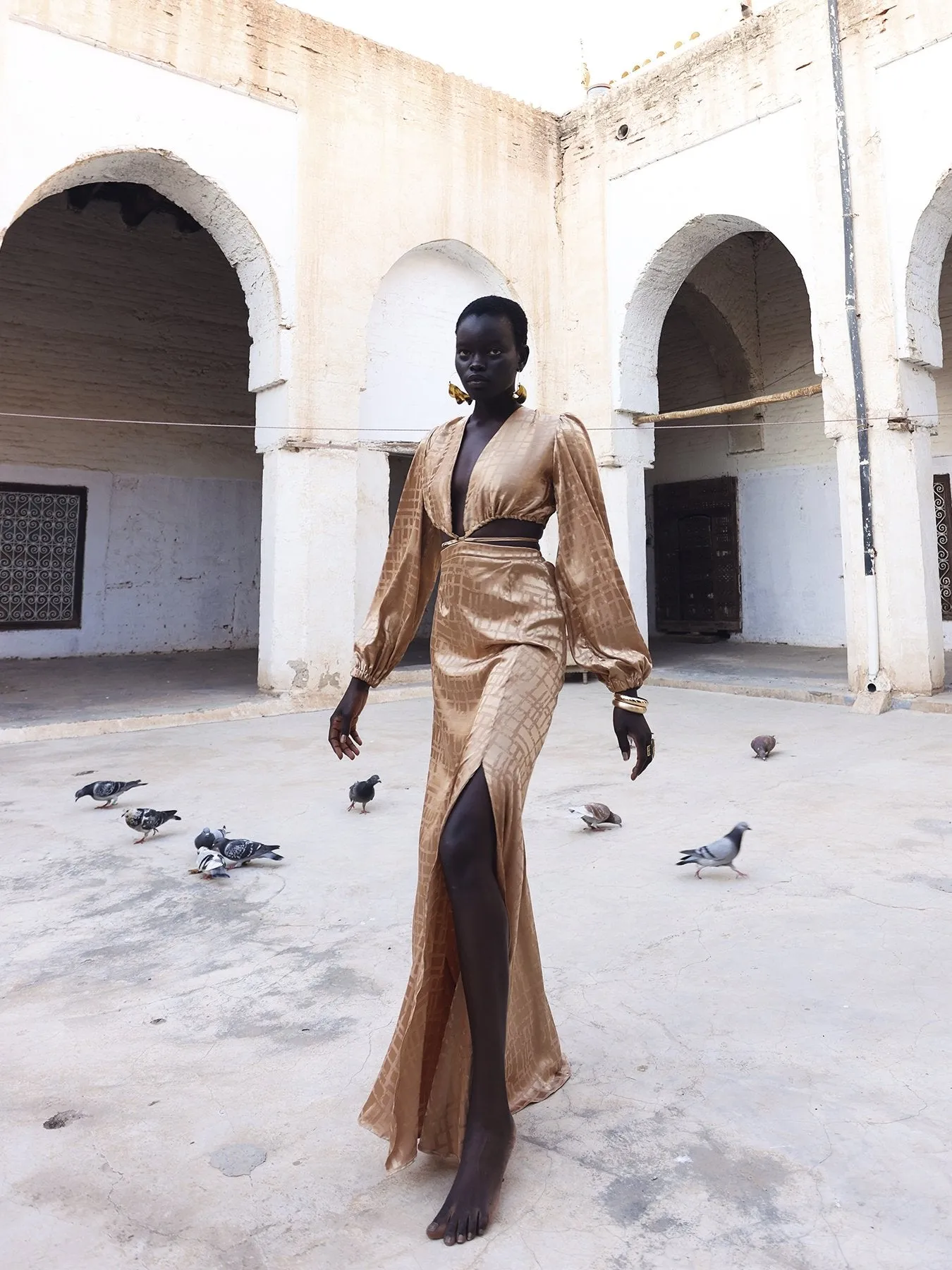 Amal Dress - Dhaw Gold sold by Diarrablu product image thumbnail 3