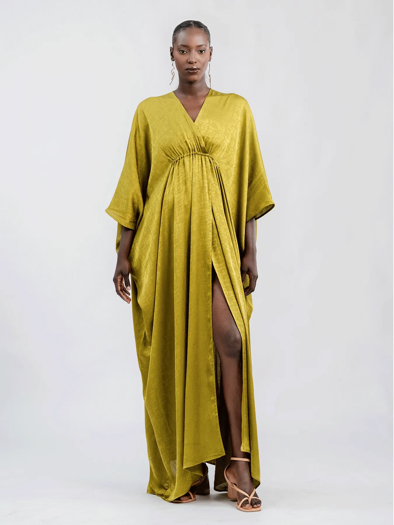 Naim Dress - Ayel Olive sold by Diarrablu product image thumbnail 4