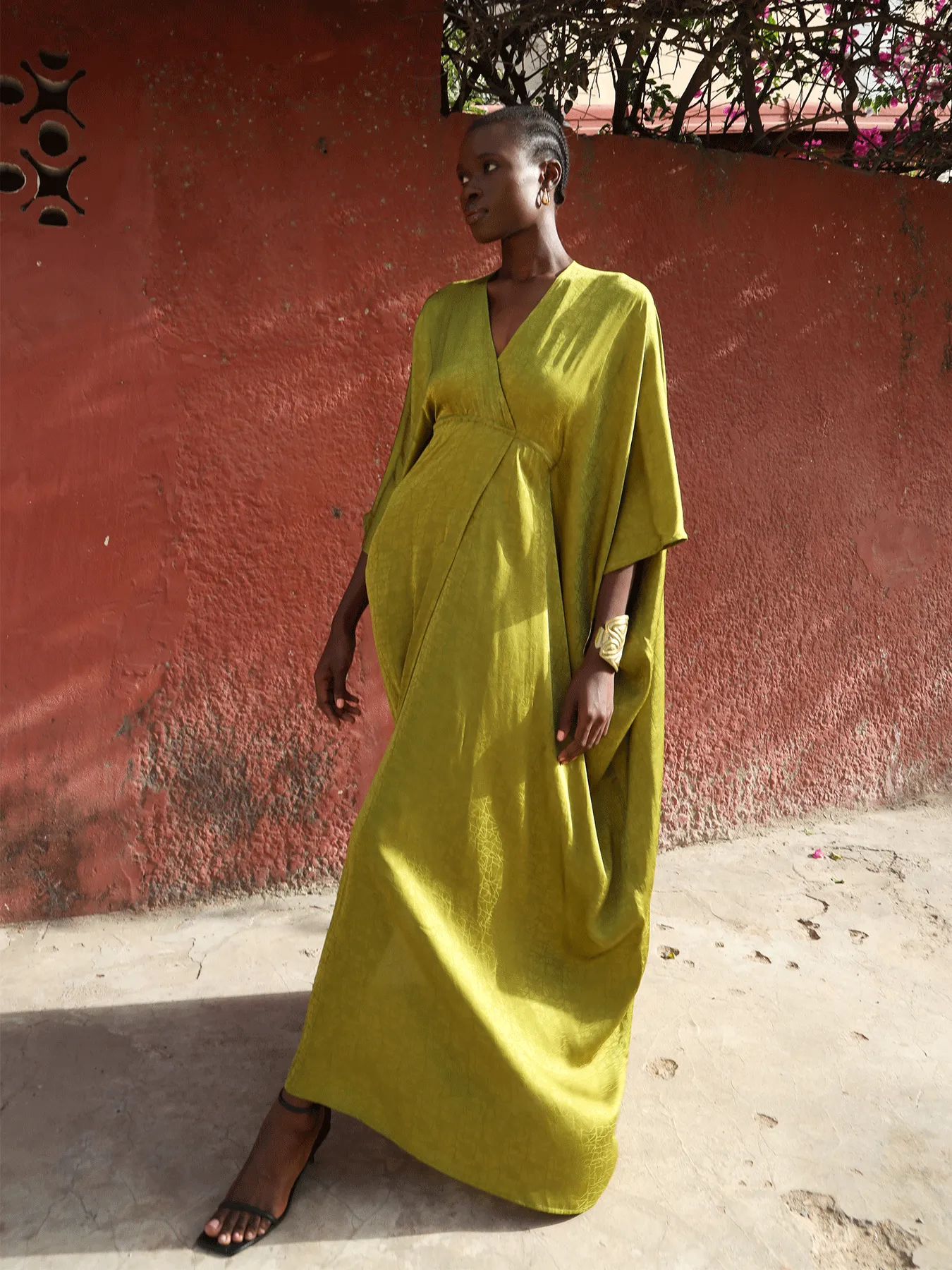 Naim Dress - Ayel Olive sold by Diarrablu product image thumbnail 3