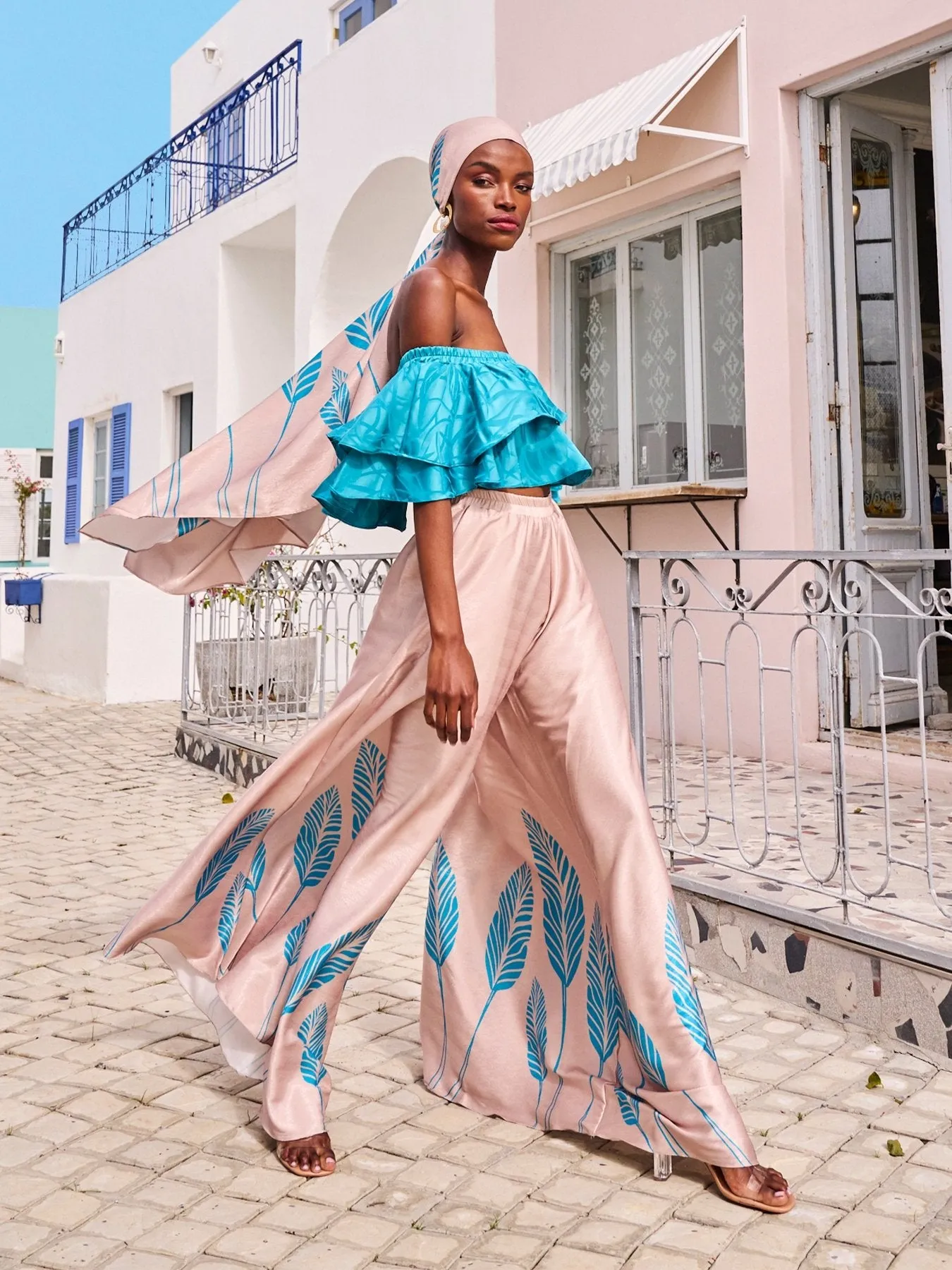 Jant Pants - Fronds Blu sold by Diarrablu