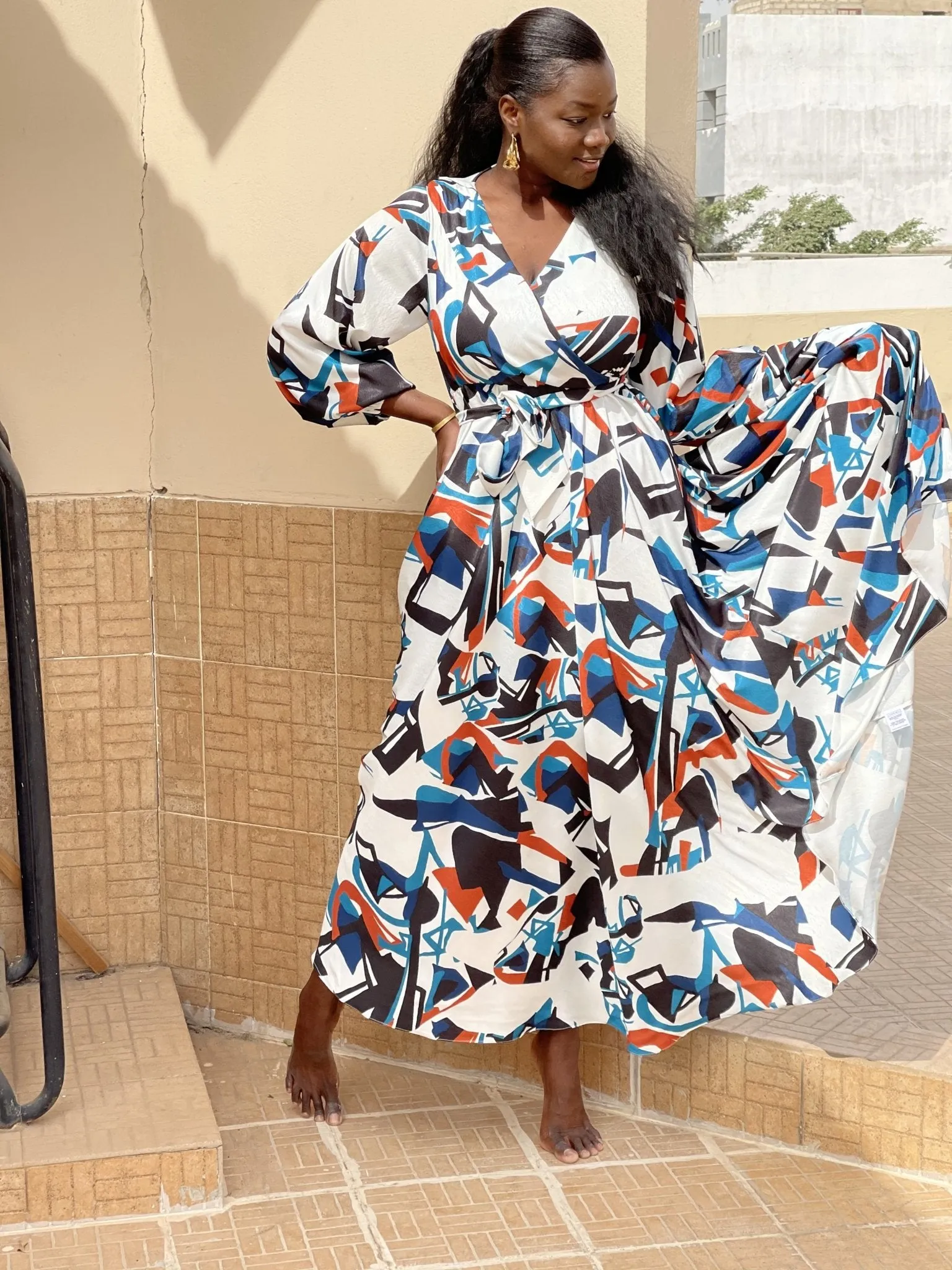 Marieme Dress - Ndar White sold by Diarrablu product image thumbnail 4