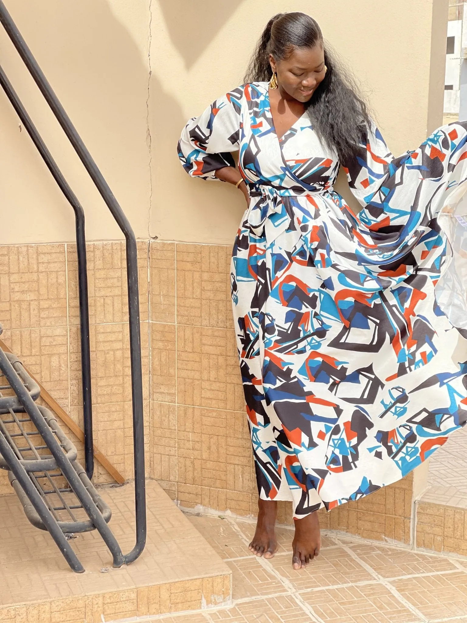 Marieme Dress - Ndar White sold by Diarrablu product image thumbnail 5