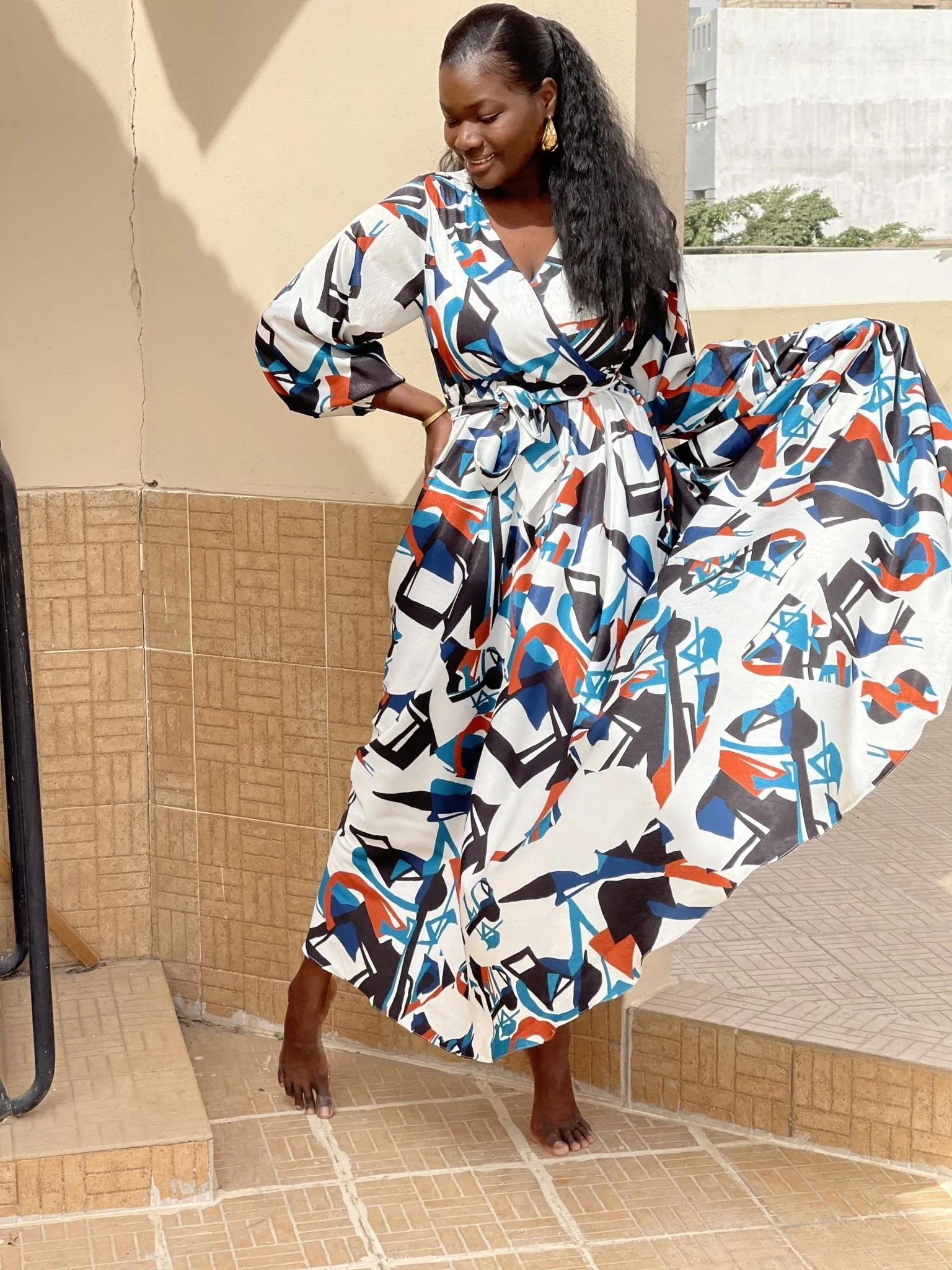 Marieme Dress - Ndar White sold by Diarrablu product image thumbnail 2