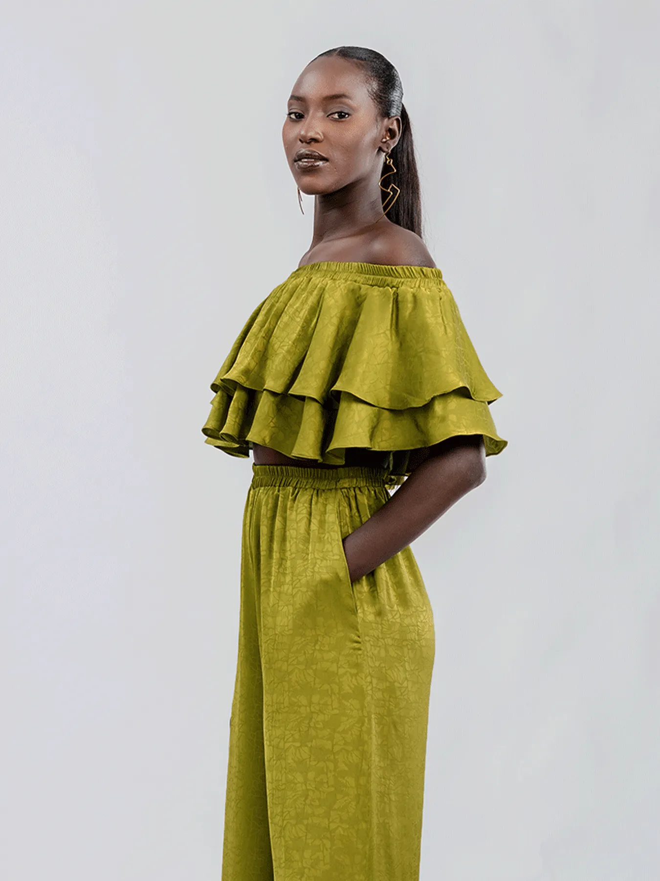 Wairu Top - Ayel Olive sold by Diarrablu product image thumbnail 4