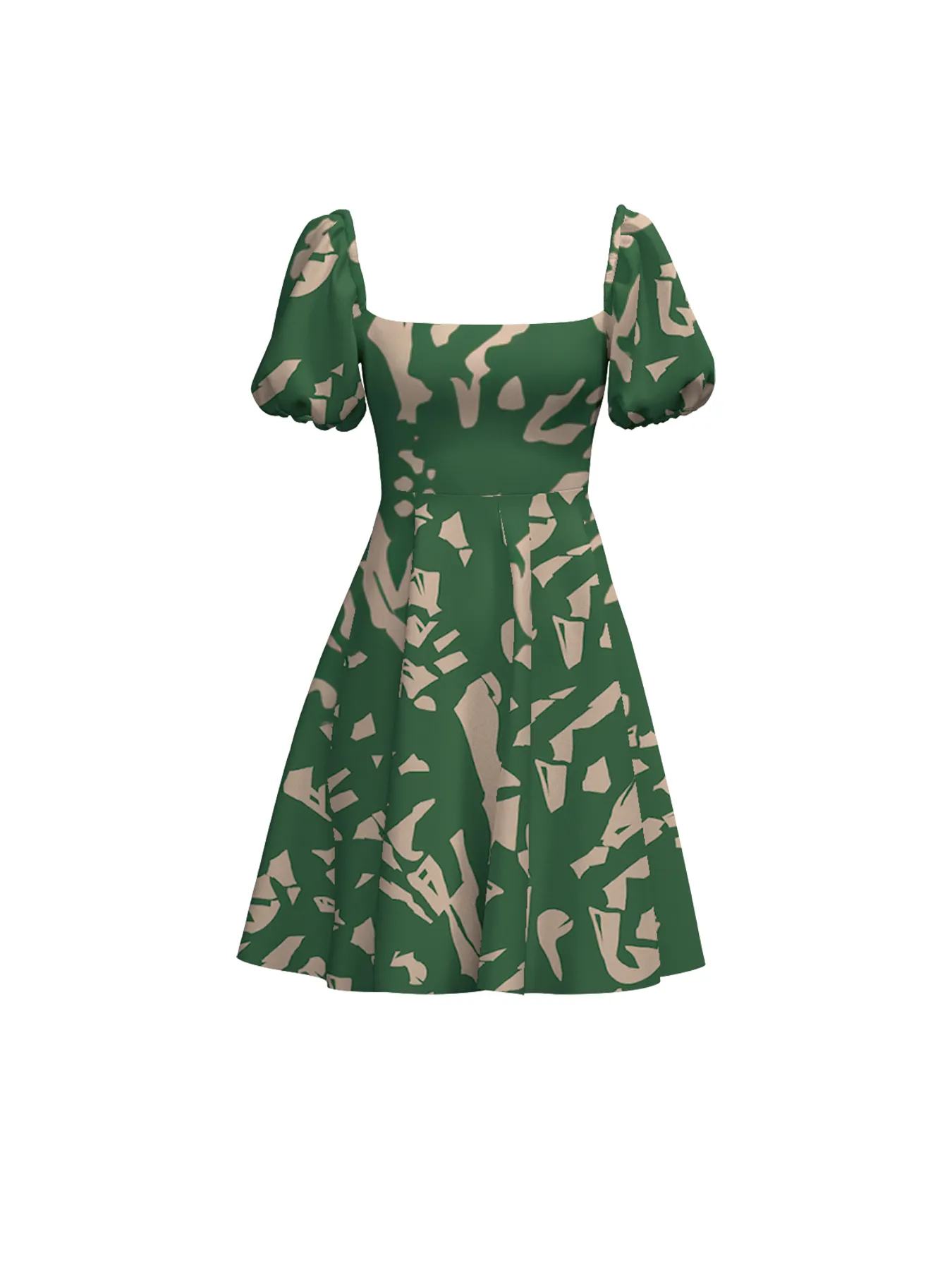 Sana Dress - Batik Vert sold by Diarrablu product image thumbnail 2