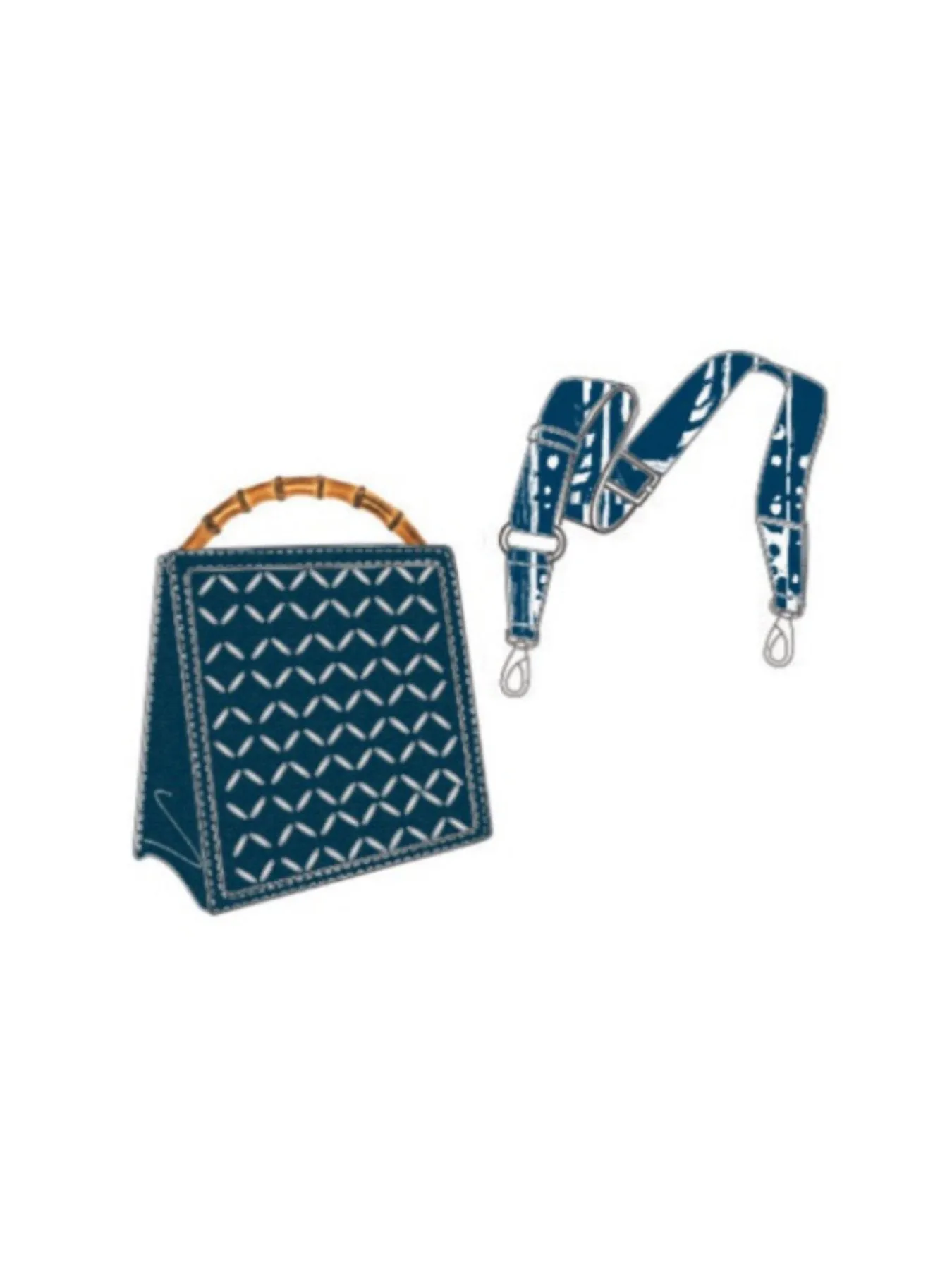 Nuur Bag - Almond Navy sold by Diarrablu product image thumbnail 5