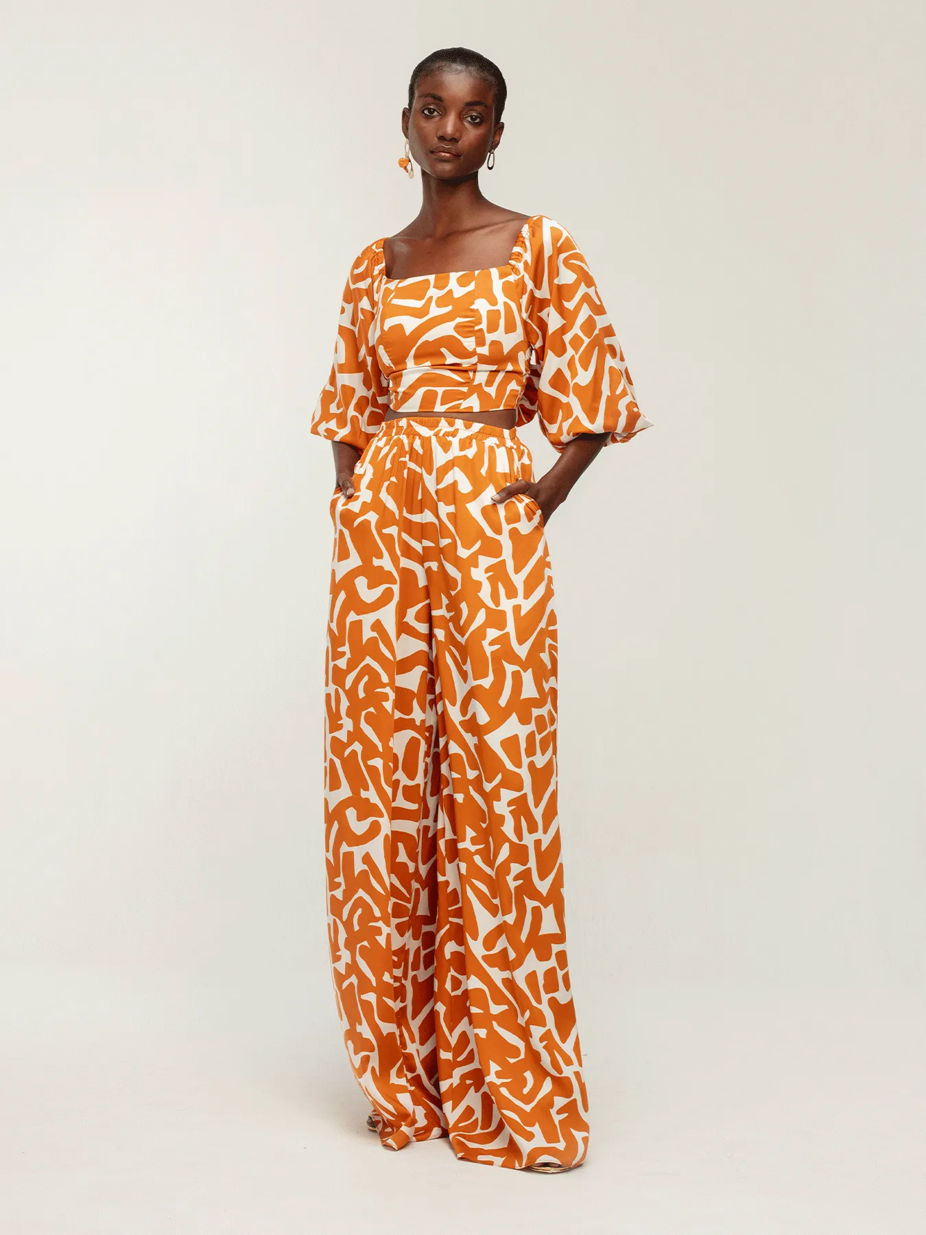 Sustainable Hana Pants - Tali Orange sold by Diarrablu product image thumbnail 3