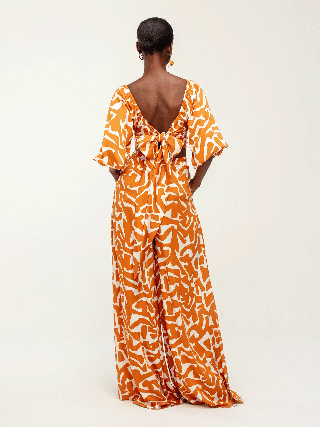 Sustainable Hana Pants - Tali Orange sold by Diarrablu product image thumbnail 5