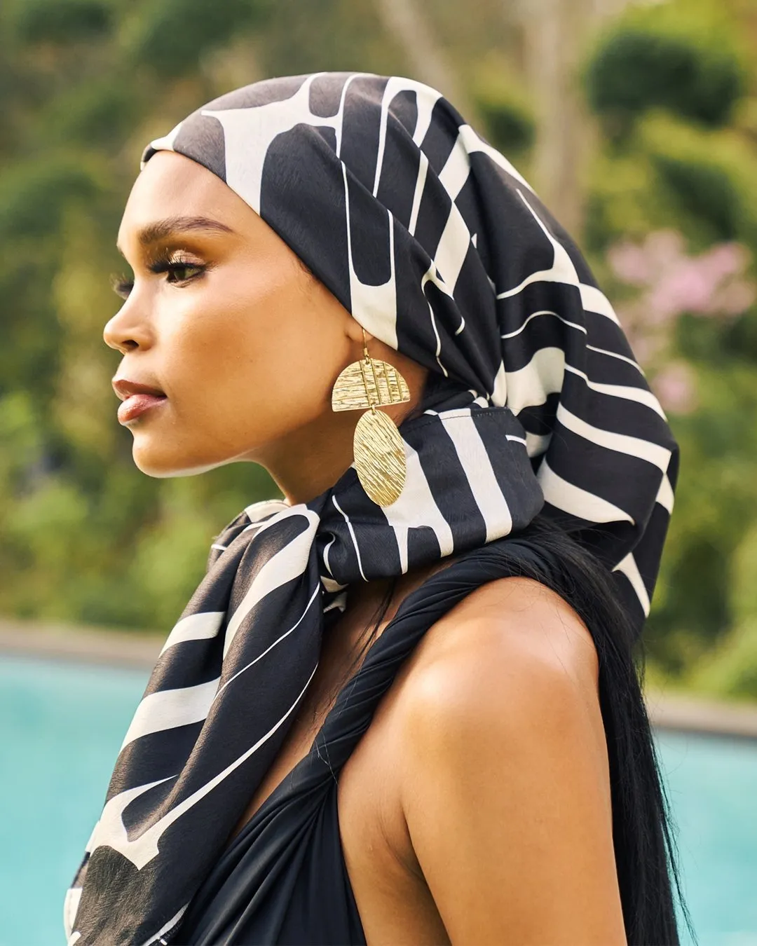 Moussor Headwrap - Hera Noir sold by Diarrablu