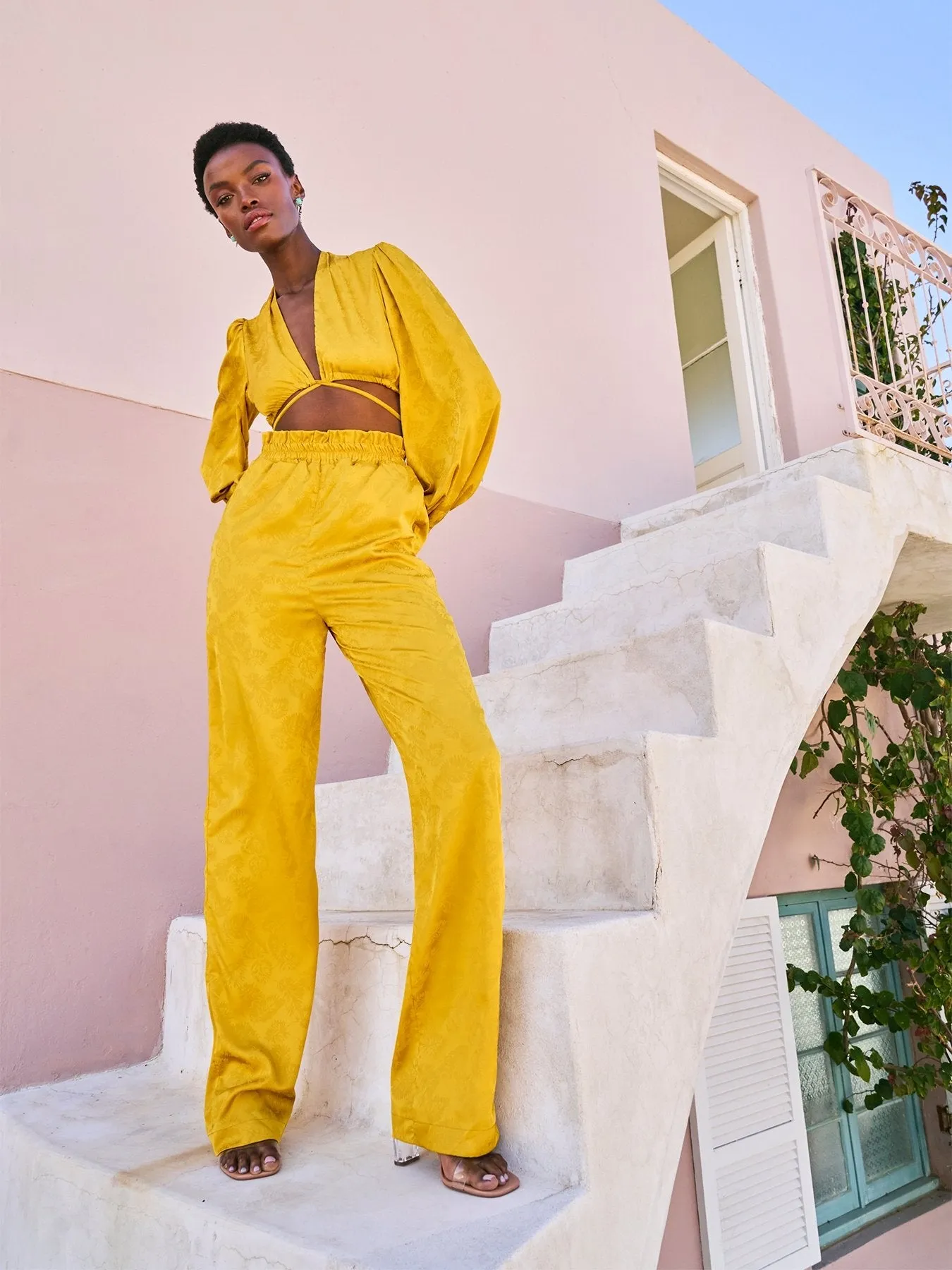 Leer Pants - Zeen Mustard sold by Diarrablu
