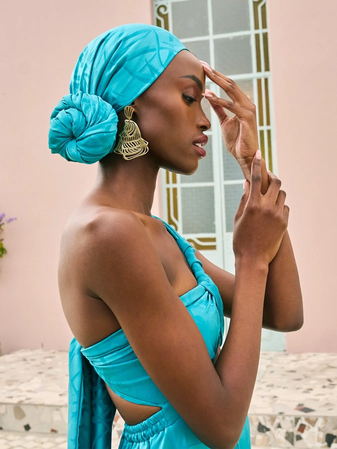 Moussor Headwrap - Zahr Blu sold by Diarrablu