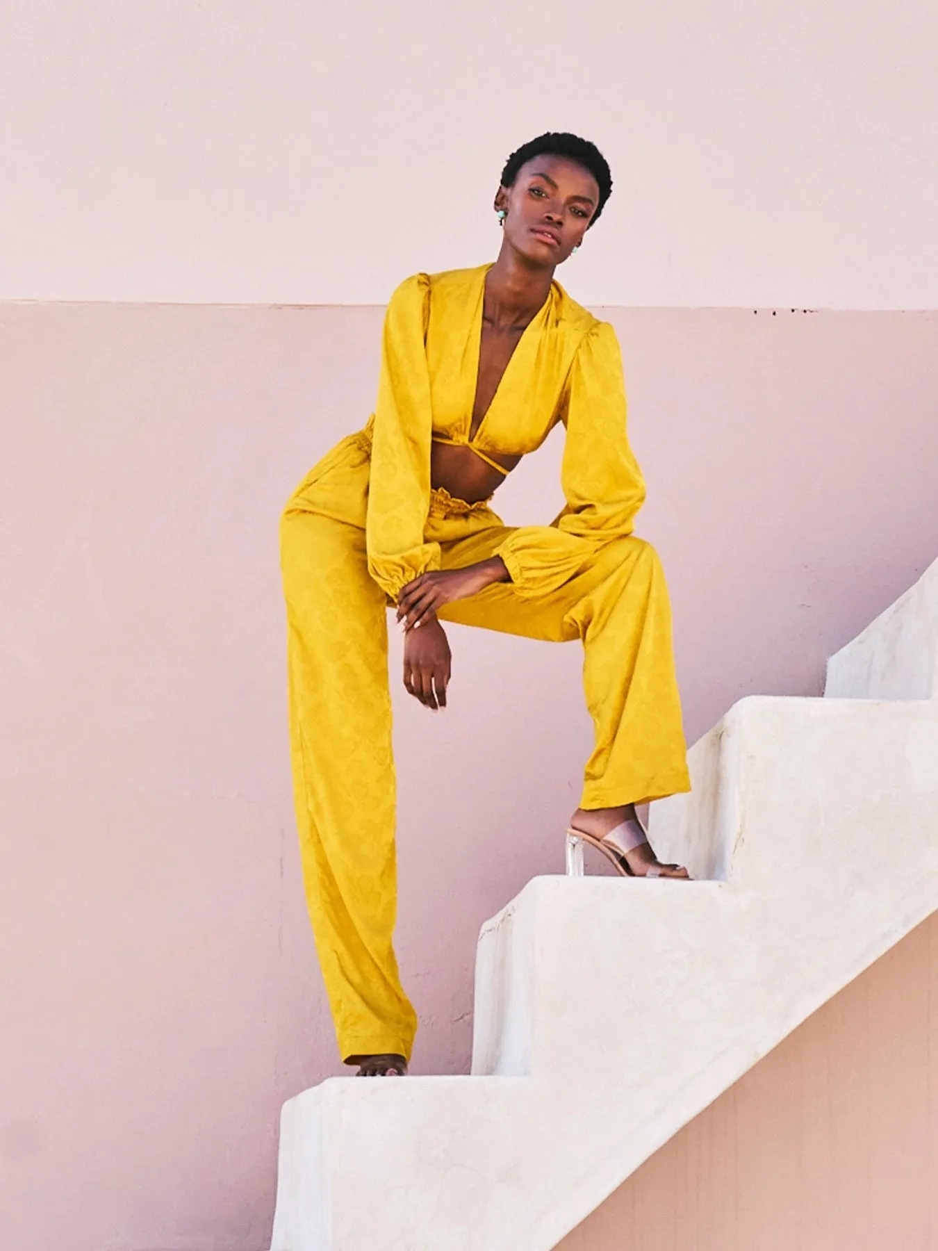 Leer Pants - Zeen Mustard sold by Diarrablu product image thumbnail 3