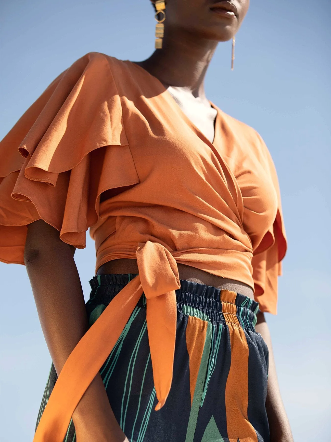 Sustainable Sahel Top - Solid Rust sold by Diarrablu product image thumbnail 3