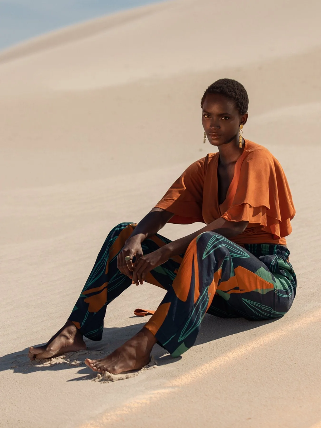 Sustainable Sahel Top - Solid Rust sold by Diarrablu product image thumbnail 4