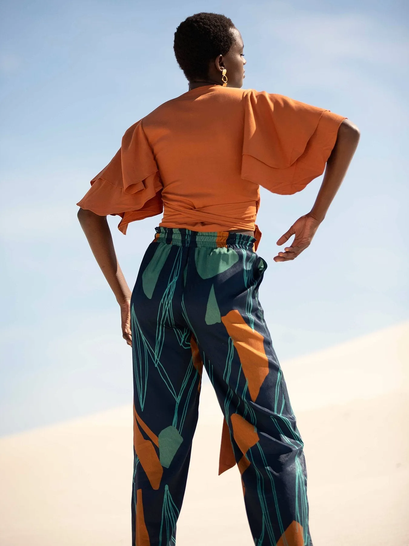 Sustainable Sahel Top - Solid Rust sold by Diarrablu product image thumbnail 5
